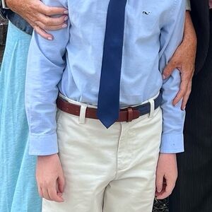 Crewcuts navy blue belt